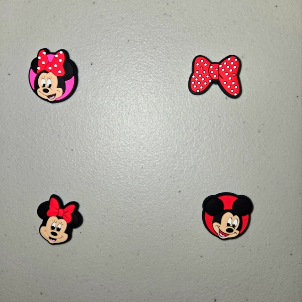 Mickey and Minnie Shoe Charms